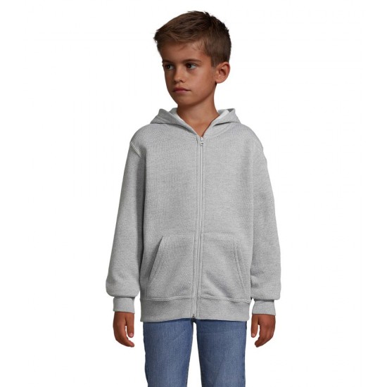 Худі на блискавці дитяче SOL'S Stone сірий меланж - 0209236010A