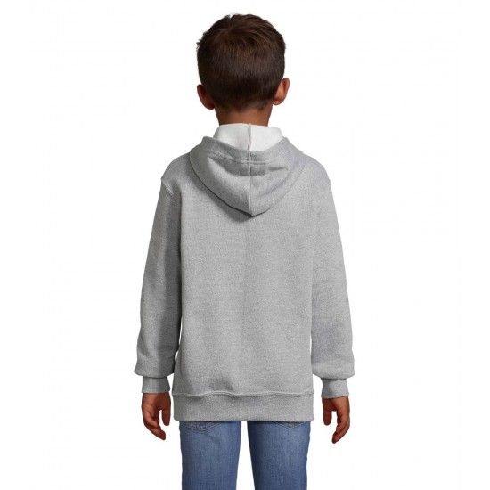 Худі на блискавці дитяче SOL'S Stone сірий меланж - 0209236010A