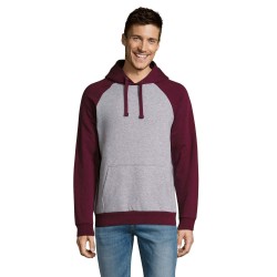 Худі SOL'S Seattle сірий меланж/бордовий - 02998113M Худі SOL'S Seattle сірий меланж/бордовий - 02998113M