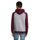 Худі SOL'S Seattle сірий меланж/бордовий - 02998113M