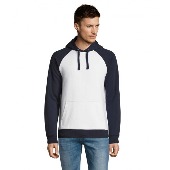 Худі SOL'S Seattle білий/темно-синій - 02998904L