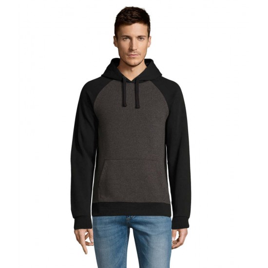 Худі SOL'S Seattle вугільний меланж/чорний - 02998993L