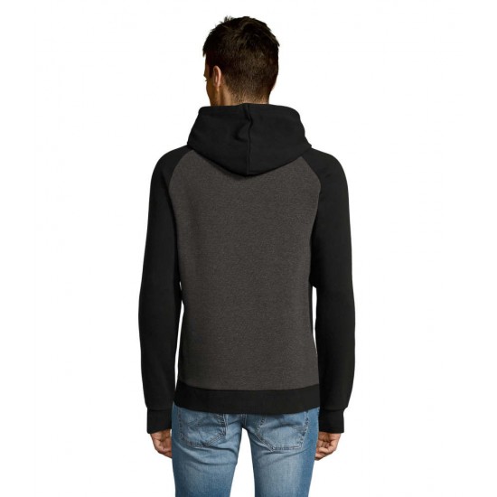 Худі SOL'S Seattle вугільний меланж/чорний - 02998993L