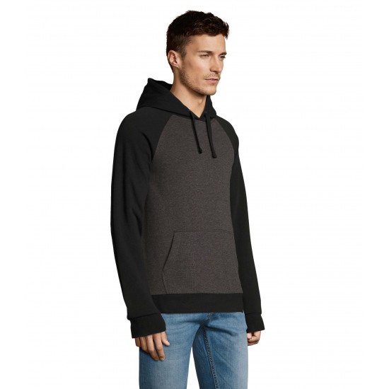 Худі SOL'S Seattle вугільний меланж/чорний - 02998993L