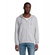 Худі на блискавці чоловіче SOL'S Spike сірий меланж - 03105360S