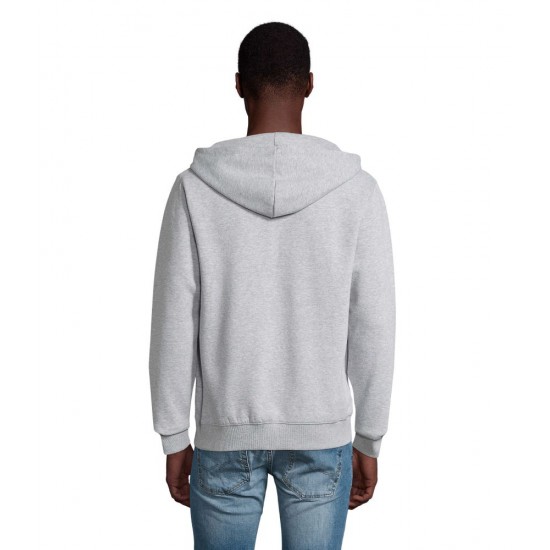 Худі на блискавці чоловіче SOL'S Spike сірий меланж - 03105360S