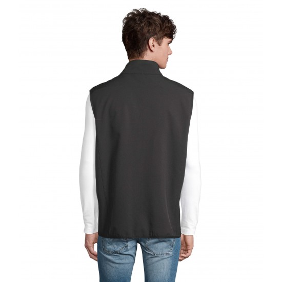 Жилет софтшел чоловічий SOL'S Falcon BW чорний - 03825312XXL Жилет софтшел чоловічий SOL'S Falcon BW чорний - 03825312XXL