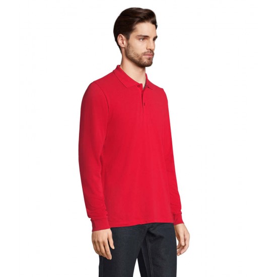 Лонгслів поло SOL'S Prime LSL червоний - 039831454XL