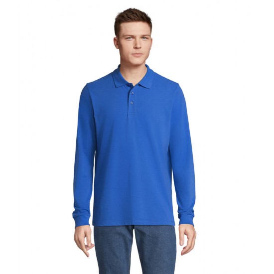 Лонгслів поло SOL'S Prime LSL яскраво-синій - 03983241M
