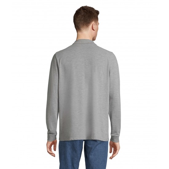 Лонгслів поло SOL'S Prime LSL сірий меланж - 039833603XL