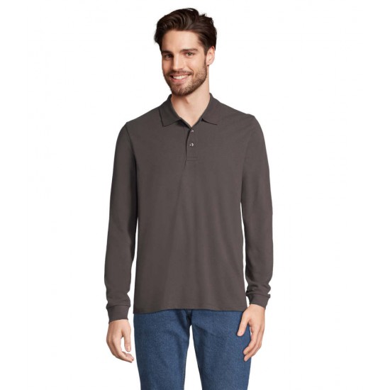 Лонгслів поло SOL'S Prime LSL темно-сірий - 039833843XL Лонгслів поло SOL'S Prime LSL темно-сірий - 039833843XL