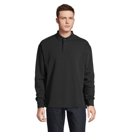 Світшот з коміром поло SOL'S Heritage чорний - 039903123XL