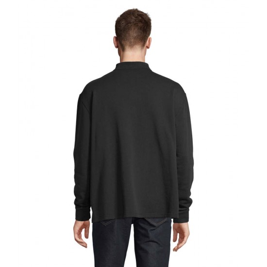 Світшот з коміром поло SOL'S Heritage чорний - 039903123XL