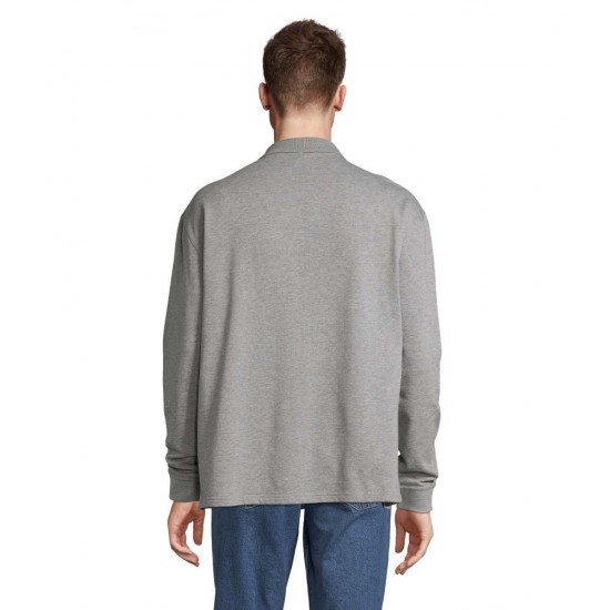 Світшот з коміром поло SOL'S Heritage сірий меланж - 039903603XL
