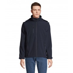 Куртка софтшел 3в1 SOL'S Falcon темно-синій - 03995232XXL