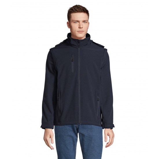 Куртка софтшел 3в1 SOL'S Falcon темно-синій - 03995232XXL