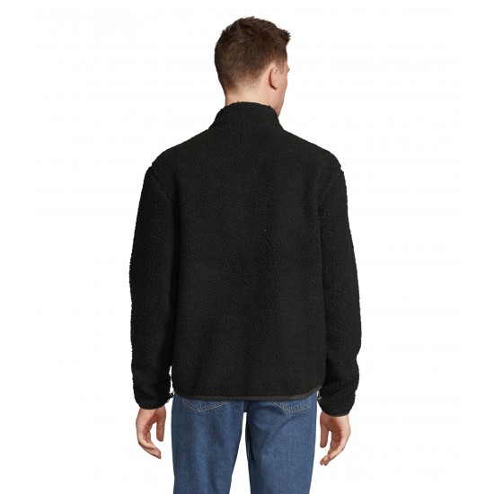 Куртка з шерпи SOL'S Fury сірий карбон/чорний - 04042869S