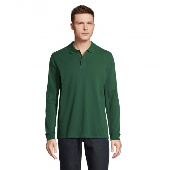 Лонгслів поло SOL'S Planet LSL темно-зелений - 04241264XL