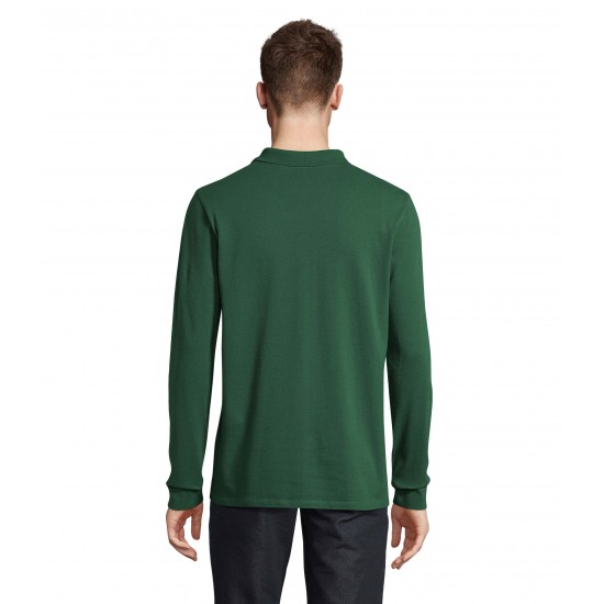 Лонгслів поло SOL'S Planet LSL темно-зелений - 04241264XL