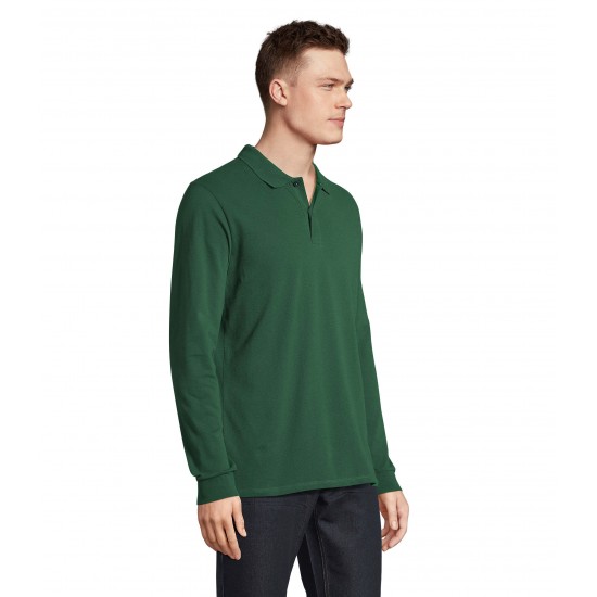 Лонгслів поло SOL'S Planet LSL темно-зелений - 04241264XL