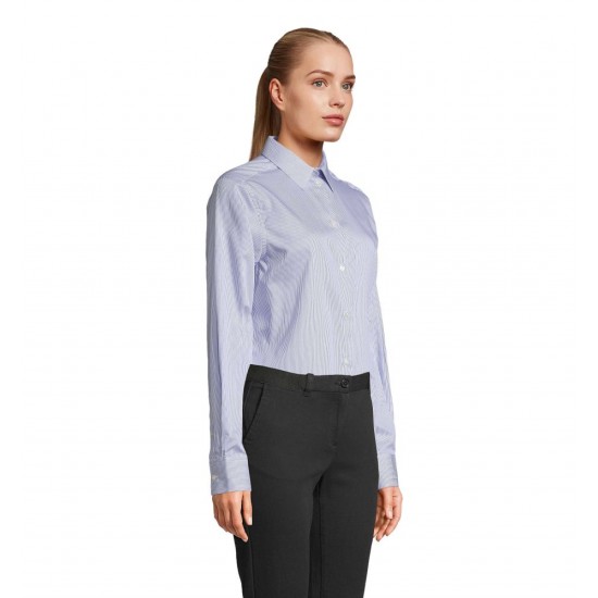 Сорочка жіноча NeoBlu Baptiste блакитний в смужку - 04339606S