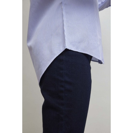 Сорочка жіноча NeoBlu Baptiste блакитний в смужку - 04339606S