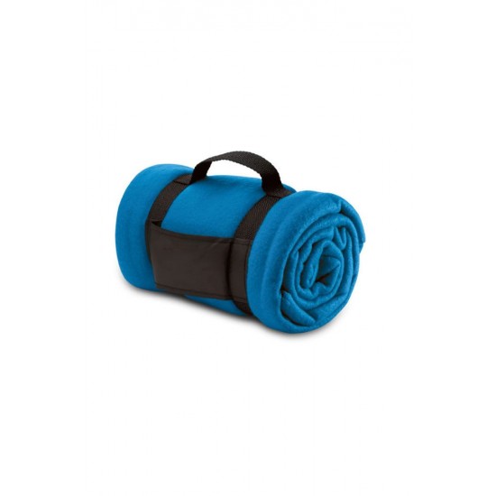 Плед флісовий SOL’S Stavenger, ремінь з ручкою яскраво-синій - 04342241TUN