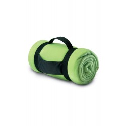 Плед флісовий SOL’S Stavenger, ремінь з ручкою зелене яблуко - 04342280TUN