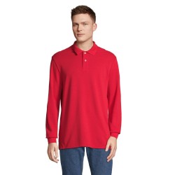 Лонгслів поло SOL’S Pacific LSL червоний - 04441145S