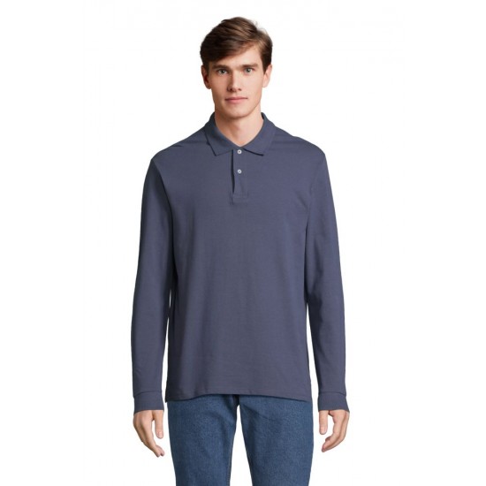 Лонгслів поло SOL’S Pacific LSL джинсовий - 04441244L