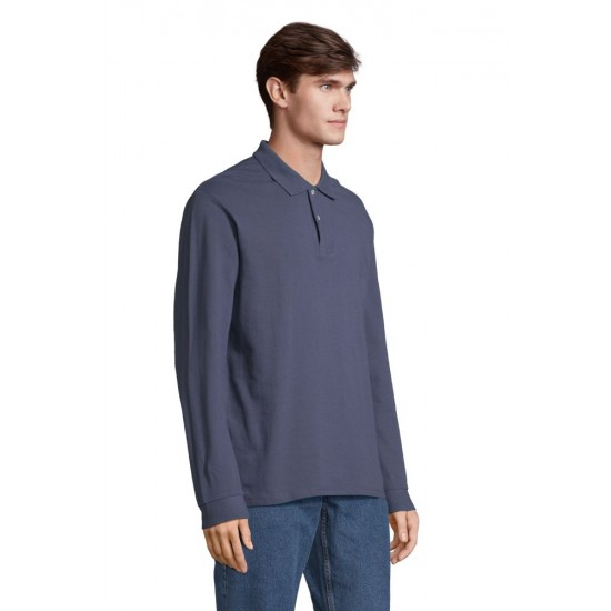 Лонгслів поло SOL’S Pacific LSL джинсовий - 04441244L