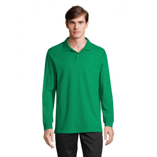 Лонгслів поло SOL’S Pacific LSL яскраво-зелений - 04441272S