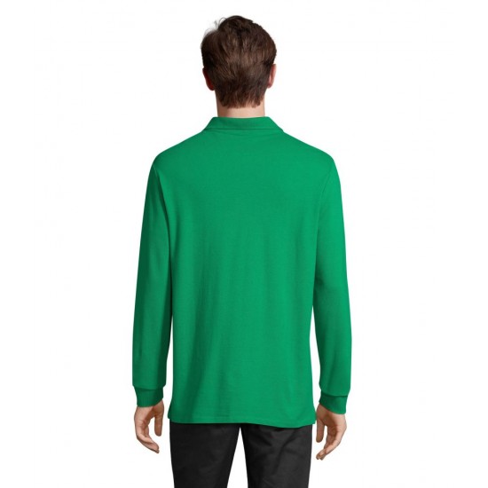 Лонгслів поло SOL’S Pacific LSL яскраво-зелений - 04441272S