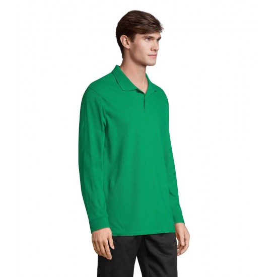 Лонгслів поло SOL’S Pacific LSL яскраво-зелений - 04441272S
