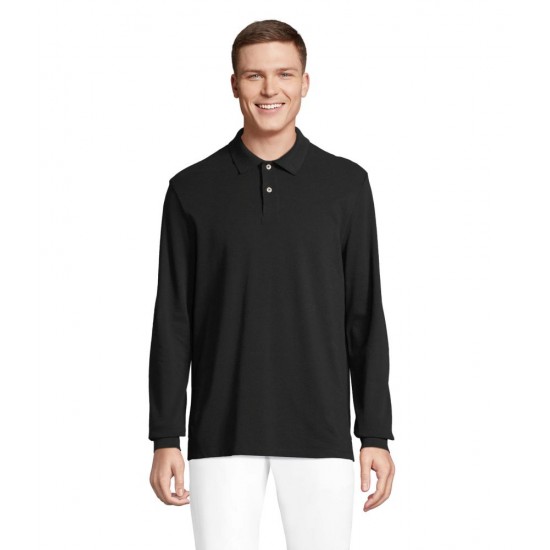 Лонгслів поло SOL’S Pacific LSL чорний - 04441312S