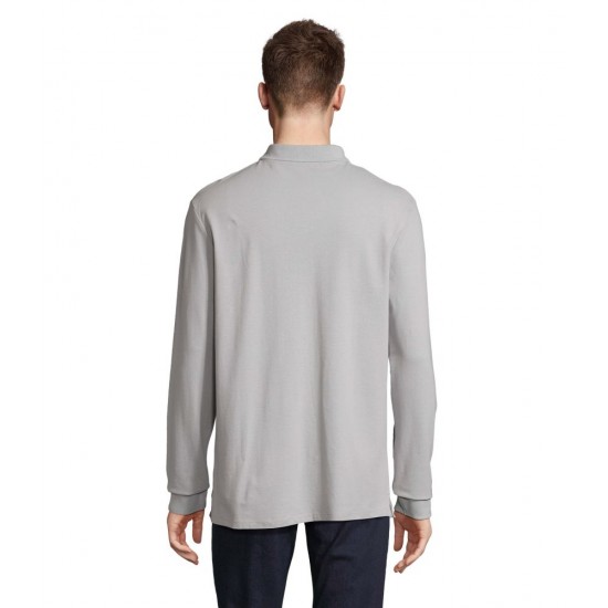 Лонгслів поло SOL’S Pacific LSL сірий - 04441342S