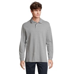 Лонгслів поло SOL’S Pacific LSL сірий меланж - 04441360XL