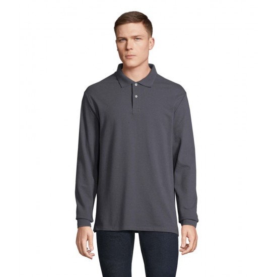 Лонгслів поло SOL’S Pacific LSL графітовий - 04441381S