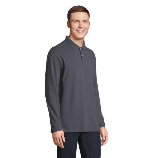 Лонгслів поло SOL’S Pacific LSL графітовий - 04441381S