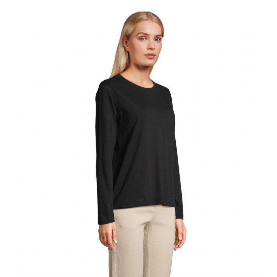 Лонгслів жіночий SOL’S Monarch чорний - 04443309XXL