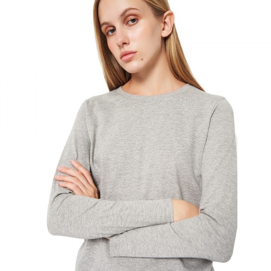 Лонгслів жіночий SOL’S Monarch сірий меланж - 04443350M