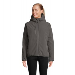 Куртка софтшел жіноча SOL'S Falcon Padded вугільно-сірий - 04450370S