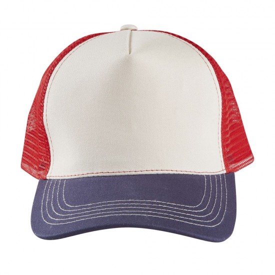 Кепка SOL'S Blink натуральний/джинсовий/червоний - 04451866TUN