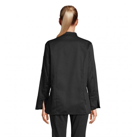 Китель кухарський жіночий NeoBlu Eugenie чорний - 04459309XXL