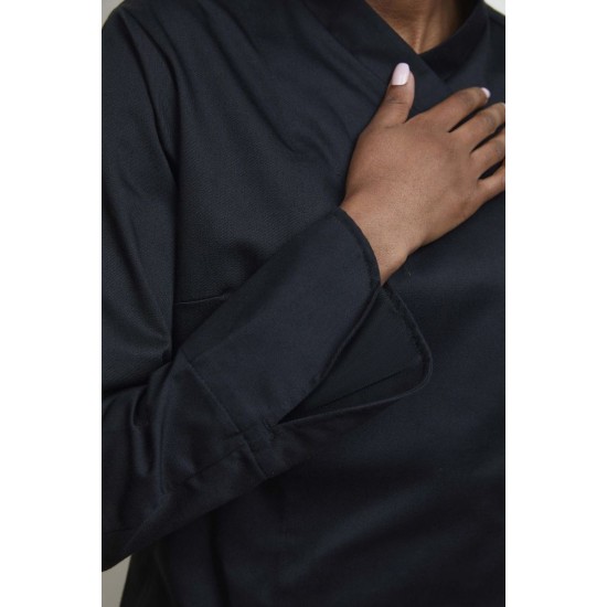 Китель кухарський жіночий NeoBlu Eugenie чорний - 04459309XXL