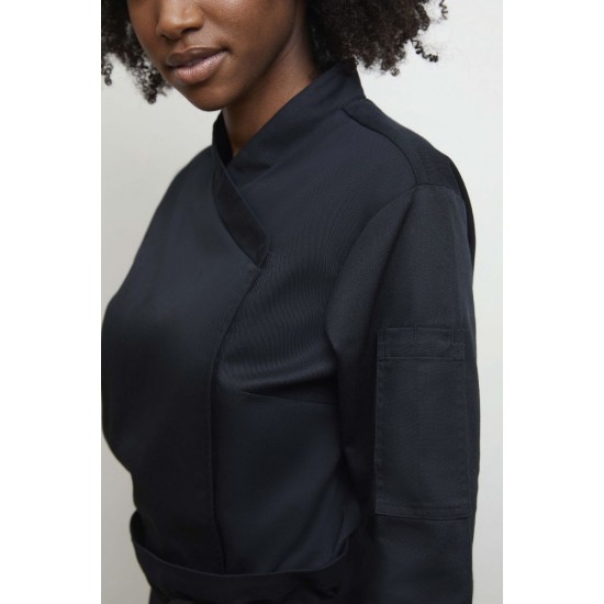 Китель кухарський жіночий NeoBlu Eugenie чорний - 04459309XXL