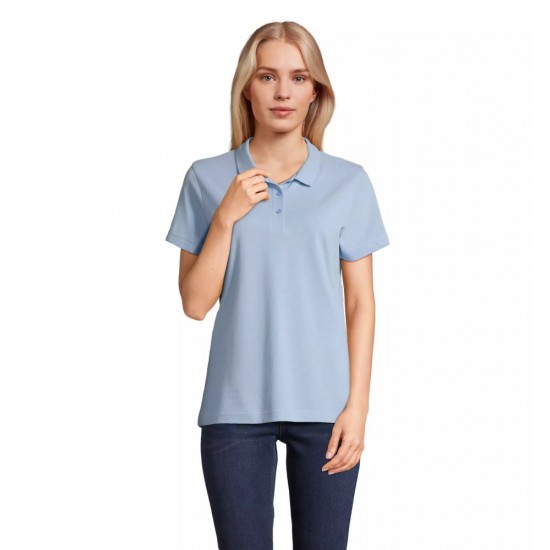 Футболка поло жіноча SOL’S Pulse небесно-блакитний - 04501200XL