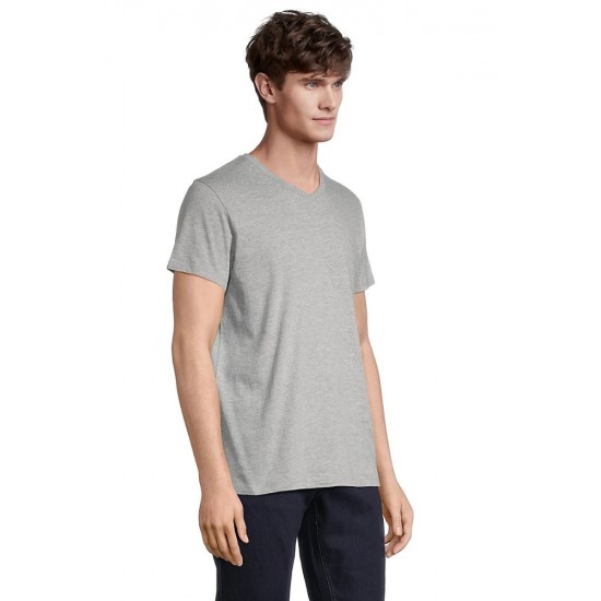 Футболка чоловіча SOL’S Regent V сірий меланж - 04765350XXL