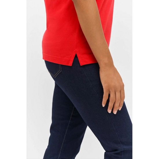 Поло SOL’S Palermo яскраво-червоний/білий - 04769860S