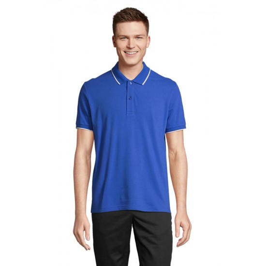 Поло SOL’S Palermo синій/білий - 04769913S